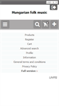 Mobile Screenshot of hungarianfolkmusic.com