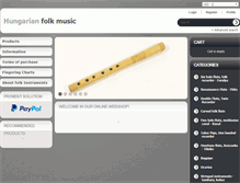 Tablet Screenshot of hungarianfolkmusic.com